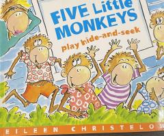 Five Little Monkeys play hide-and-seek